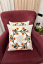 Punch Embroidered Modern Design Decorative 2-Piece Throw Pillow Cover Embroidered Linen 43X43 cm - 6