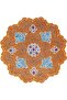 Handmade Enamel Copper Plate, Decorative Wall Hanging Plate (orange)