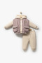 Winter, Hooded , Vest Set 3-Piece Unisex Baby Kids Set for Girls and Boys - 4
