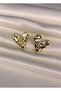 Women's Minimal Heart Model Steel Earrings Non-Tarnish Vintage - 8
