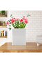 Small Book Vase, White Ceramic Book Decorative Vase - 7