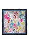 Colorful Bird and Flower Pattern Scarf Bandana 50X50 cm - 2