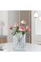 Glass Vase, Heavy Duty Crystal Flower Jardiniere (Iridescent Clear) - 2