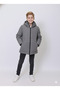 Children's Coat Hooded Boy's Coat with Reflector Detail