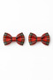 Girl's Red Plaid Christmas 3-Piece Buckle Set - 2