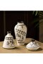 Terracotta Flower Vases Set of 3 (8.9 x 15.2 cm, White)