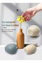 4pcs Ceramic Vase Set - Small Flower Vases for Modern & Boho Farmhouse Decor (White + Multi - 5