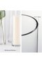 Cylinder Vase, 3" W x 10" H, Clear Skinny Narrow Glass Bud Vase, 1 Piece - 6