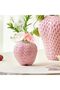 Strawberry Ceramic Vase (Pink, Handmade) - 5