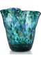 Blown Glass Petal Vase - Wide Mouth, Modern Home Decor