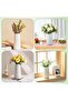Modern White Ceramic Vase - Elegant Home & Office Decor - 2