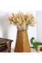 Natural Seaweed Weave Basket Straw Rattan Vase – Pastoral Bamboo Flower Arranger - 2