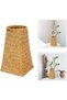 Natural Seaweed Weave Basket Straw Rattan Vase – Pastoral Bamboo Flower Arranger - 4