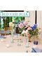 6 Pcs Glass Bud Vases for Centerpieces, Clear, 7.87 Inch - 6