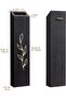 Wood Wall Planter 4 Pack, Farmhouse Indoor Pocket Wall Vases, Rustic Pine (Black) - 6