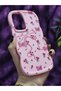 Samsung Galaxy A56 Compatible Butterfly Ribbon and Floral Pattern Pink Phone Case - 4