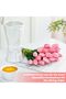 Cute Bow Ceramic Vase, 9.64in Large White Modern Vase - 4
