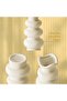 Ceramic Vases Set of 2, Modern Decorative White Ceramic Vases for Home Decor - 6