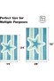 Blue Sea Summer Bathroom Rug, Non-Slip Washable Nautical Bath Mat (15.7x23.6 in) - 2