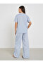Graphic Print Dropped Shoulder T-Shirt and Pyjama Set - 5