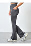 Back Single Reflective Strip Pocket Detail Flared Leggings - 2