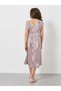 Girls Lilac Cross Over Shoulder Dress - 5