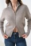 Basic Double Zipper Detailed Mock Neck Knitwear Cardigan Aw25Hi0054 - 4