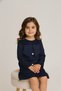 Pearl Embroidered Girls' Dress – Special Occasion Long Sleeve with an Elegant Neckline Design - 2