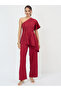 Women Asymmetric One Shoulder Top and Pants Co-Ords