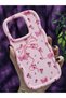 Realme C63 and Realme C61 Compatible Butterfly Ribbon and Floral Pattern Pink Phone Case - 5