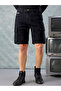Men Black Regular Fit Solid Shorts