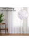 Sheer White Voile Curtains, 2 Panels, 39" W x 98" L Each - 4