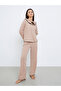 Rib Flounce Tie Detail T-Shirt and Pyjama Set - 2