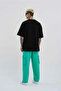 Men's Cargo Pocket Pack Oversized Baggy Sweatpants Electric Green - 6