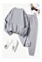 Unisex Arizona Printed Gray Crew Neck Sweatshirt and Jogger Sweatpants - Bottom Top Set - 2