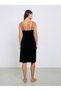 Pack of 2 - Velvet Contrast Strap Slip Dress and Lace Trim Robe - 6