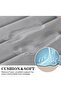 Bathroom Rug Set Memory Foam Non-Slip Absorbent Machine Washable Grey, 3 Pieces - 4
