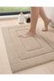 Bathroom Rug Mat, Extra Soft Absorbent, Non-Slip, 50 x 80 cm, Beige