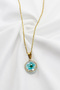Dried Turquoise Real Flower Bijoux Necklace, Gift Necklace - 4
