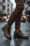 Brown Waterproof Non-Slip Sole Men's Outdoor Shoes M4105 m