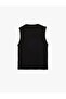 Crew Neck Sleeveless Rhinestone Knit Blouse - 4
