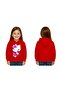 Unisex Hello Kity Printed Children's Swaetshirt Printed Hooded 3 Thread Rasterated
