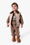 Winter Suit, Inflatable Vest Set Lamb-Lined Thick Baby Boy Children's Suit with Micro-Pockets - 4
