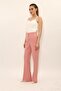 Belted Spanish Flared Trousers-Powder - 5006100