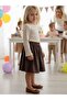 Girl's Cotton Ribbed Knit Blouse - 3
