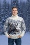 Men's Turtleneck Animal Pattern Sweater - 3