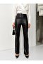 High Waist Black I Flared Eri̇ Pants - 7