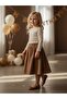 Girl's Cotton Ribbed Knit Blouse - 5