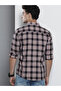 Men Navy Blue Checkered Shirt - 4