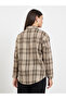Brown Checked Long Sleeve Shirt - 5